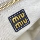Replica Miu Miu IVY Leather Bag in Black
