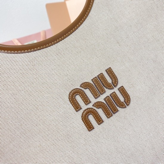 Replica Miu Miu IVY Canvas and Leather Bag - 1:1 AAA Quality