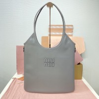 Miu Miu Clay Grey IVY Leather Bag