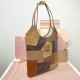 Replica Miu Miu IVY Patchwork Leather Bag in Cognac
