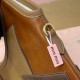 Replica Miu Miu IVY Patchwork Leather Bag in Cognac