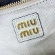 Replica Miu Miu IVY Leather Bag in White