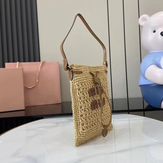 Replica Miu Miu Woven fabric mini bag - 1:1 AAA Quality