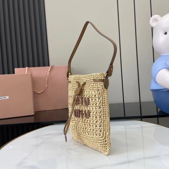 Replica Miu Miu Woven fabric mini bag - 1:1 AAA Quality