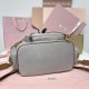 Replica Miu Miu Canvas Backpack in Aluminum - 1:1 AAA Quality