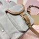 Replica Miu Miu Canvas Backpack in Aluminum - 1:1 AAA Quality