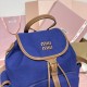 Replica Miu Miu Large Canvas Backpack - 1:1 Quality | miumiureplica.com Replica Miu Miu Canvas Backpack in Blue - 1:1 AAA Quality