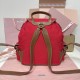 Replica Miu Miu Canvas Backpack in Red - 1:1 AAA Quality