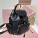 Replica Miu Miu Leather Backpack in Black - 1:1 AAA Quality