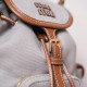 Replica Miu Miu Canvas Backpack in Aluminum - 1:1 AAA Quality
