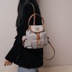 Replica Miu Miu Canvas Backpack in Aluminum - 1:1 AAA Quality