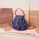 Replica Miu Miu Canvas Backpack - 1:1 Quality | miumiureplica.com Replica Miu Miu Canvas Backpack in Blue - 1:1 AAA Quality