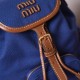 Replica Miu Miu Canvas Backpack - 1:1 Quality | miumiureplica.com Replica Miu Miu Canvas Backpack in Blue - 1:1 AAA Quality