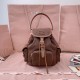 Replica Miu Miu Canvas Backpack - 1:1 Quality | miumiureplica.com Replica Miu Miu Canvas Backpack in Brown - 1:1 AAA Quality