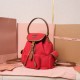 Replica Miu Miu Canvas Backpack in Red - 1:1 AAA Quality