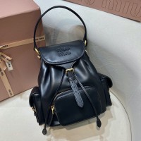 Miu Miu Black Leather Backpack