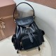Replica Miu Miu Leather Backpack - 1:1 Quality | miumiureplica.com Replica Miu Miu Leather Backpack in Black - 1:1 AAA Quality