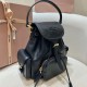Replica Miu Miu Leather Backpack - 1:1 Quality | miumiureplica.com Replica Miu Miu Leather Backpack in Black - 1:1 AAA Quality