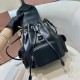 Replica Miu Miu Leather Backpack - 1:1 Quality | miumiureplica.com Replica Miu Miu Leather Backpack in Black - 1:1 AAA Quality