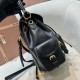 Replica Miu Miu Leather Backpack - 1:1 Quality | miumiureplica.com Replica Miu Miu Leather Backpack in Black - 1:1 AAA Quality