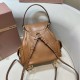 Replica Miu Miu Leather Backpack - 1:1 Quality | miumiureplica.com Replica Miu Miu Leather Backpack in Cognac - 1:1 AAA Quality