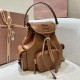 Replica Miu Miu Leather Backpack - 1:1 Quality | miumiureplica.com Replica Miu Miu Leather Backpack in Cognac - 1:1 AAA Quality