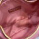 Replica Miu Miu Pink Mini Wander hobo bag - perfect clone with triangle logo