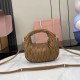 Replica Miu Miu Caramel Mini Wander hobo bag - perfect clone with triangle logo