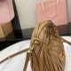 Replica Miu Miu Caramel Mini Wander hobo bag - perfect clone with triangle logo