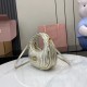 Replica Miu Miu Gold Mini Wander hobo bag - perfect clone with triangle logo