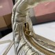 Replica Miu Miu Gold Mini Wander hobo bag - perfect clone with triangle logo