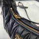 Replica Miu Miu Black Mini Wander hobo bag - perfect clone with triangle logo