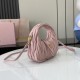 Replica Miu Miu Pink Mini Wander hobo bag - perfect clone with triangle logo