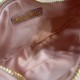 Replica Miu Miu Pink Mini Wander hobo bag - perfect clone with triangle logo