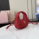Replica Miu Miu Red Mini Wander hobo bag - perfect clone with triangle logo