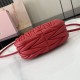 Replica Miu Miu Red Mini Wander hobo bag - perfect clone with triangle logo