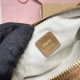 Replica Miu Miu Cocoa Brown suede clutch with gold chain strap