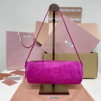 Miu Miu Fuchsia Suede Pouch