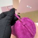 Replica Miu Miu Fuchsia Suede Pouch | Affordable Luxury Clutch Replica Miu Miu pink suede clutch with gold chain strap
