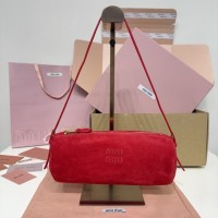 Miu Miu Red Suede Pouch