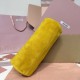 Replica Miu Miu Whiskey Suede Pouch | Affordable Luxury Clutch Replica Miu Miu Whiskey suede clutch with gold chain strap