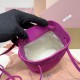Replica Miu Miu Fuchsia suede clutch with gold chain strap