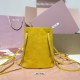 Replica Miu Miu Whiskey suede clutch with gold chain strap