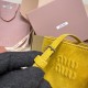 Replica Miu Miu Whiskey suede clutch with gold chain strap