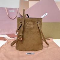 Miu Miu Cocoa Brown Suede Pouch 5NF460