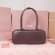AAA Fake Miu Miu Briarwood Beau Bag| miumiureplica.com Replica Miu Miu Briarwood Beau leather bag - perfect clone with triangle logo