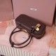 AAA Fake Miu Miu Briarwood Beau Bag| miumiureplica.com Replica Miu Miu Briarwood Beau leather bag - perfect clone with triangle logo