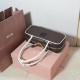 AAA Fake Miu Miu Briarwood Beau Bag| miumiureplica.com Replica Miu Miu Briarwood Beau leather bag - perfect clone with triangle logo