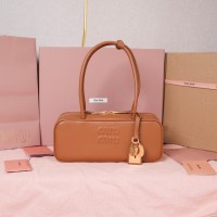Miu Miu Cognac Beau leather bag