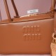 Replica Miu Miu Cognac Beau leather bag - perfect clone with triangle logo